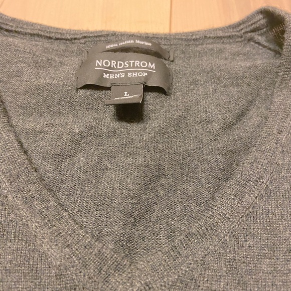 100% Merino Wool Grey Sweater - Picture 1 of 3